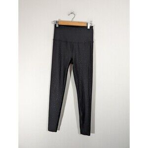 Beyond Yoga Leggings Women Size M Black Alloy Sparkle High Waist Yoga Athletic